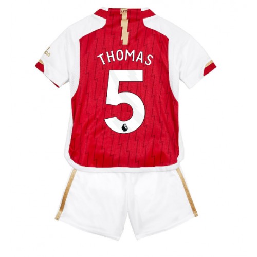 Maillot de foot Arsenal Thomas Partey #5 Domicile enfant 2023-24 Manches Courte (+ pantalon court)